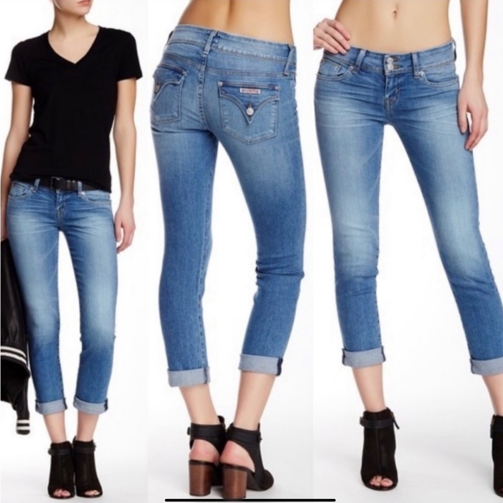 HUDSON Ginny Straight Ankle Cuffed Jeans Size 26